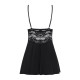 Obsessive 810-BAB-1 babydoll & thong black S/M-5
