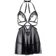 Пеньюар Leg Avenue Lace and mesh babydoll & panty Black M-2