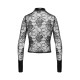 Блуза Noir Handmade F377 Noirelle Lace Button-up Shirt L-5
