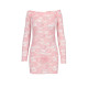 Прозора сорочка з довгим рукавом YOLANDA CHEMISE pink S/M - Passion, трусики-2