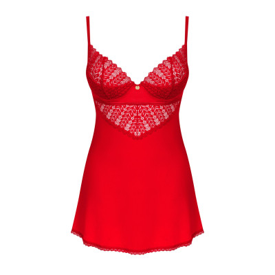 Пеньюар Obsessive Ingridia chemise & thong XL/2XL Пеньюар Obsessive Ingridia chemise & thong XL/2XL