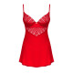 Пеньюар Obsessive Ingridia chemise & thong XL/2XL-2