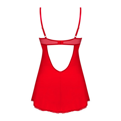 Пеньюар Obsessive Ingridia chemise & thong XL/2XL Пеньюар Obsessive Ingridia chemise & thong XL/2XL