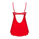 Пеньюар Obsessive Ingridia chemise & thong XL/2XL-3