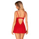 Пеньюар Obsessive Ingridia chemise & thong XL/2XL-1