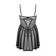 Пеньюар і трусики Obsessive Chemeris babydoll & thong M/L-3