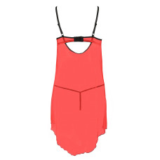 Прозорий пеньюар з відкритими грудьми CHERRY CHEMISE red L/XL - Passion Exclusive, трусики
