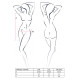 Прозора сорочка з відкритою спиною MARESOL CHEMISE black S/M - Passion, трусики-4