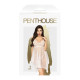 Бебі-дол з ажурним бралетом та асиметричним подолом Penthouse - Naughty Doll White S/M-2