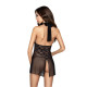 Прозора сорочка приталена TARANEE CHEMISE black XXL/XXXL - Passion, трусики-1