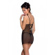 Сорочка з вирізами на грудях + стрінги LOVELIA CHEMISE black L/XL - Passion-1