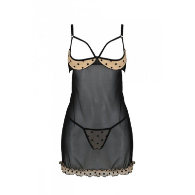 Пеньюар MARINA CHEMISE beige S/M - Passion