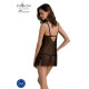Пеньюар Passion DROSERA BODY black S/M - ECO Passion-1