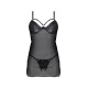 Пеньюар Passion DROSERA BODY black S/M - ECO Passion-2