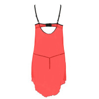 Прозорий пеньюар з відкритими грудьми CHERRY CHEMISE red XXL/XXXL - Passion Exclusive, трусики