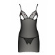 Сорочка з вирізами на грудях + стрінги LOVELIA CHEMISE black S/M - Passion-4