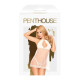 Комплект сорочка у стилі 60-х та трусики з доступом Penthouse - Libido Boost White M/L-2