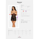 Obsessive Pearlove chemise & thong black S/M-4