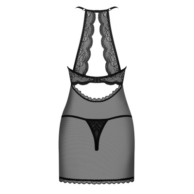 Obsessive Pearlove chemise & thong black S/M