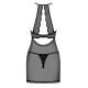 Obsessive Pearlove chemise & thong black S/M-3