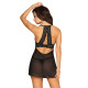 Obsessive Pearlove chemise & thong black S/M-1