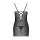 Сорочка з вирізами на грудях + стрінги LOVELIA CHEMISE black S/M - Passion-5