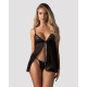 Пеньюар і трусики Obsessive Blomentis babydoll & thong XS/S-5