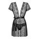 (SALE) Пеньюар Obsessive Alluria peignoir & thong S/M-2