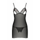 Сорочка з вирізами на грудях + стрінги LOVELIA CHEMISE black XXL/XXXL - Passion-4