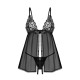 Пеньюар і трусики Obsessive Blomentis babydoll & thong M/L-2