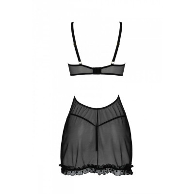 Пеньюар MARINA CHEMISE black L/XL - Passion