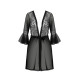 Пеньюар Passion LEAFA PEIGNOIR black L/XL - ECO Passion-2