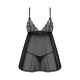 Пеньюар і трусики Obsessive Blomentis babydoll & thong XL/2XL-3
