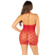 Сорочка Leg Avenue Mini Heart Trimmmed Net Chemise One Size, Red-4