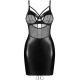 Сорочка Obsessive Dominna chemise & thong 2XL/3XL-2
