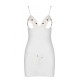 Сорочка з вирізами на грудях + стрінги LOVELIA CHEMISE white S/M - Passion-4
