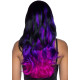 Leg Avenue Allure Multi Color Wig Black/Purple-1