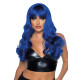 Leg Avenue Misfit Long Wavy Wig Blue-1
