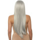 Leg Avenue Long straight center part wig Grey-1