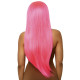 Leg Avenue Long straight center part wig neon pink-1