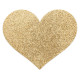 Пестіс - стикини Bijoux Indiscrets - Flash Heart Gold, наклейки на соски-1