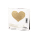 Пестіс - стикини Bijoux Indiscrets - Flash Heart Gold, наклейки на соски-2