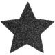 Пестіс - стикини Bijoux Indiscrets - Flash Star Black, наклейки на соски-1
