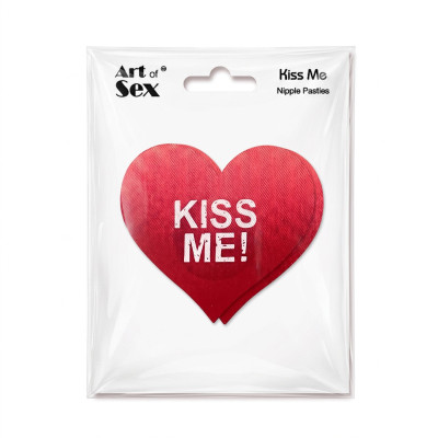Пестис-сердечка Art of Sex - Kiss me, червоний