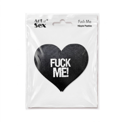 Пестис-сердечка Art of Sex - Fuck me, чорний