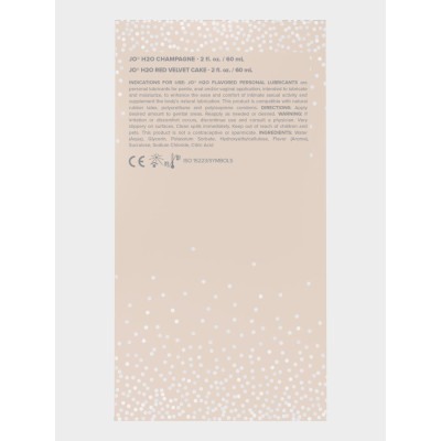 Набір смакових змазок System JO Champagne & Red Velvet Cake (2×60 мл), Limited Edition