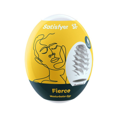 Самозмащувальний мастурбатор-яйце Satisfyer Masturbator Egg Single Fierce, одноразовий, не вимагає з