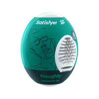 Самозмащувальний мастурбатор-яйце Satisfyer Masturbator Egg Single Naughty, одноразовий, не потребує