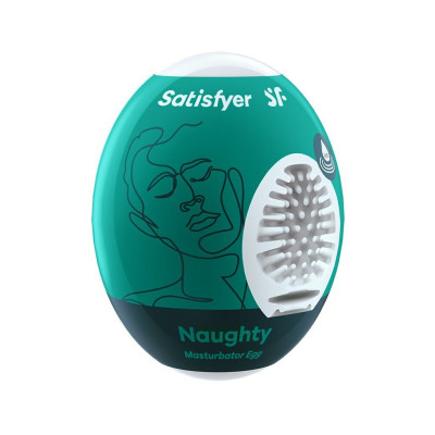 Самозмащувальний мастурбатор-яйце Satisfyer Masturbator Egg Single Naughty, одноразовий, не потребує