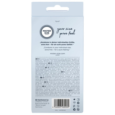 Презервативи MISTER SIZE 53 (10 шт) Презервативи MISTER SIZE 53 (10 шт)